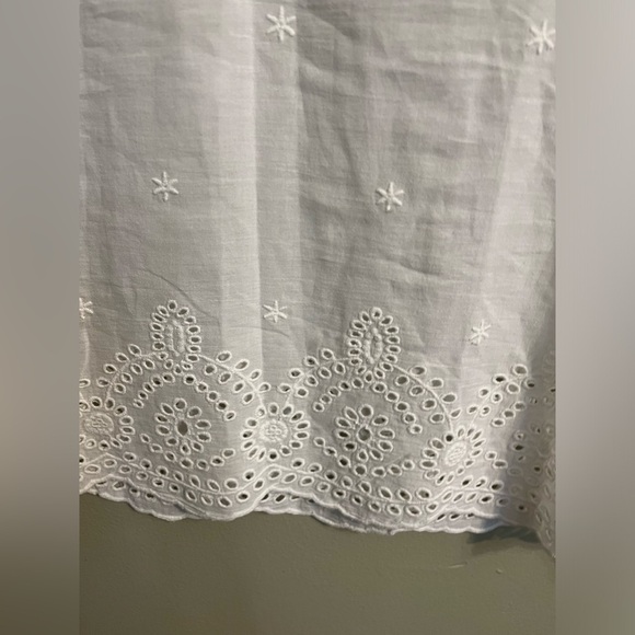 MiracleSuit X Talbots Womens 100% Cotton Crochet White Swim Cover Up Dress XS - Picture 5 of 13